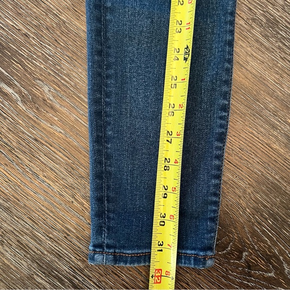 American Eagle Hi-Rise Jegging Distressed Medium Wash Jeans Size 6 X-Long - Picture 6 of 11